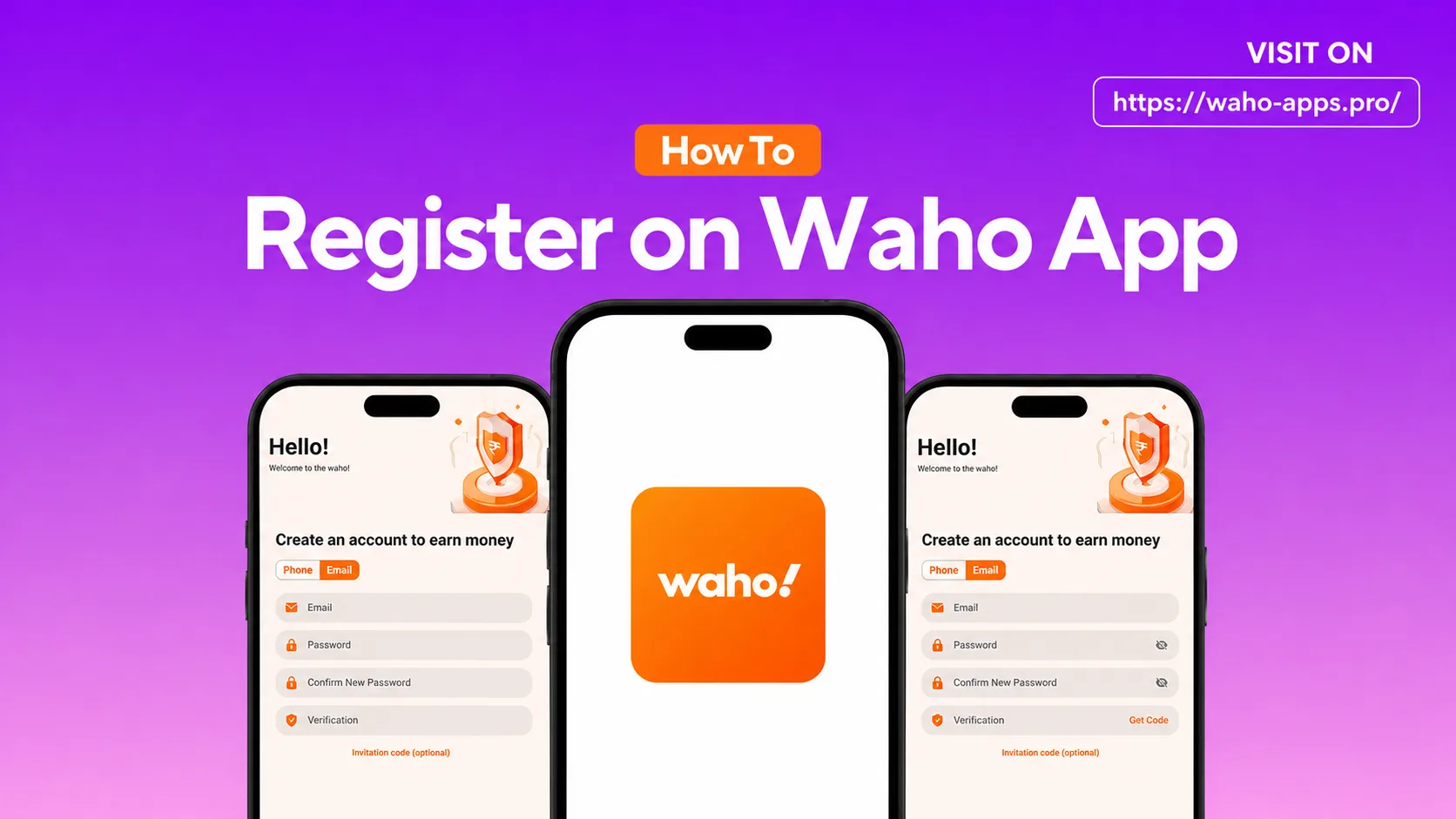 How to Register on Waho App