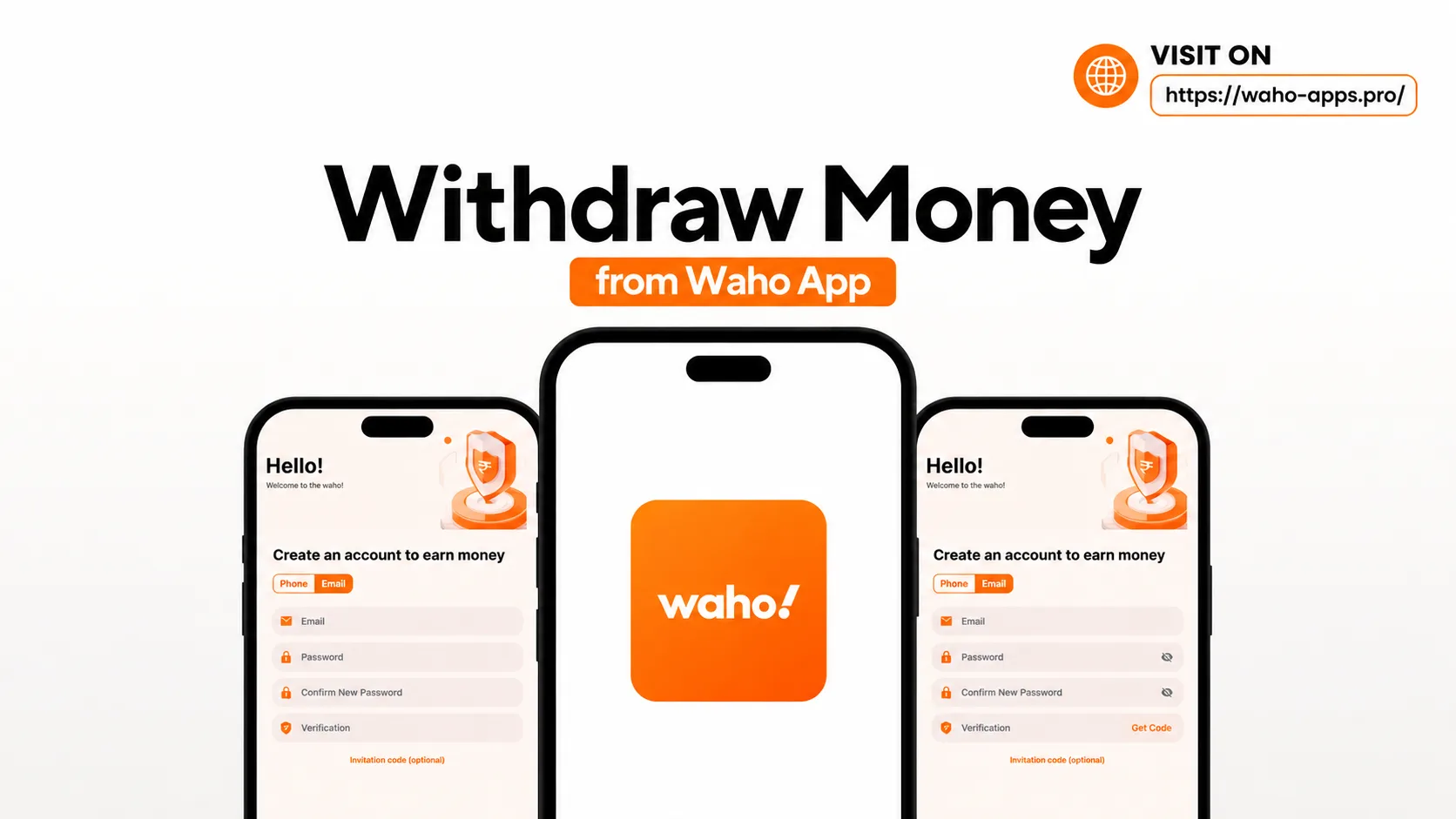Withdraw Money from Waho App